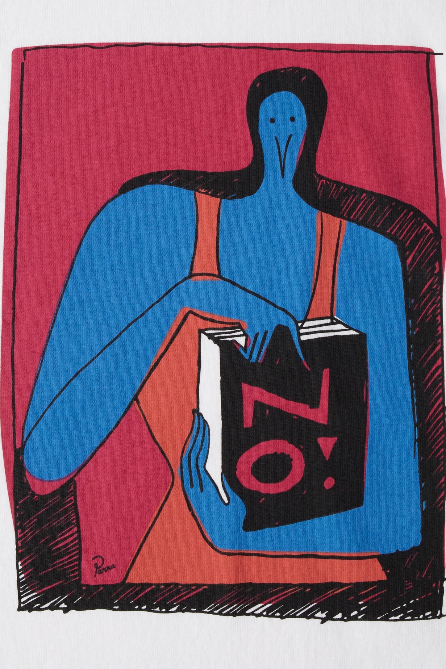 By Parra - No Books T-Shirt (White)