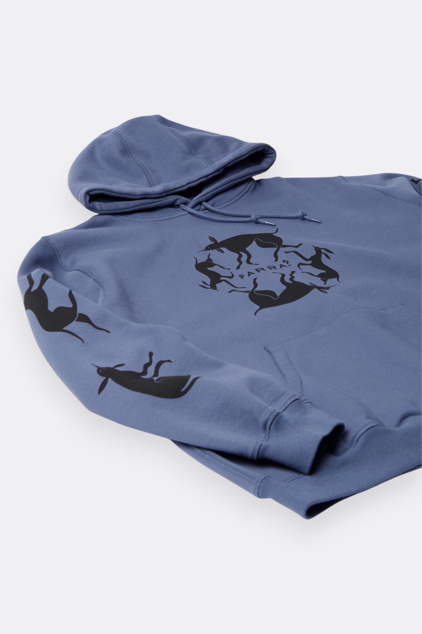 By Parra Non Grand Cafe Hooded Sweatshirt Blue | Sweat Capuche Premium | Edgar Bdx
