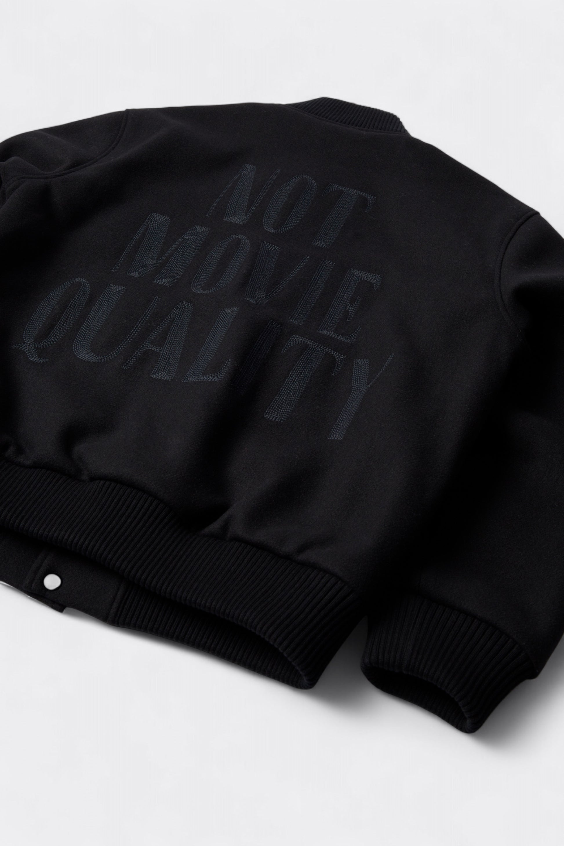 By Parra - Not Movie Quality Varsity Jacket (Black)