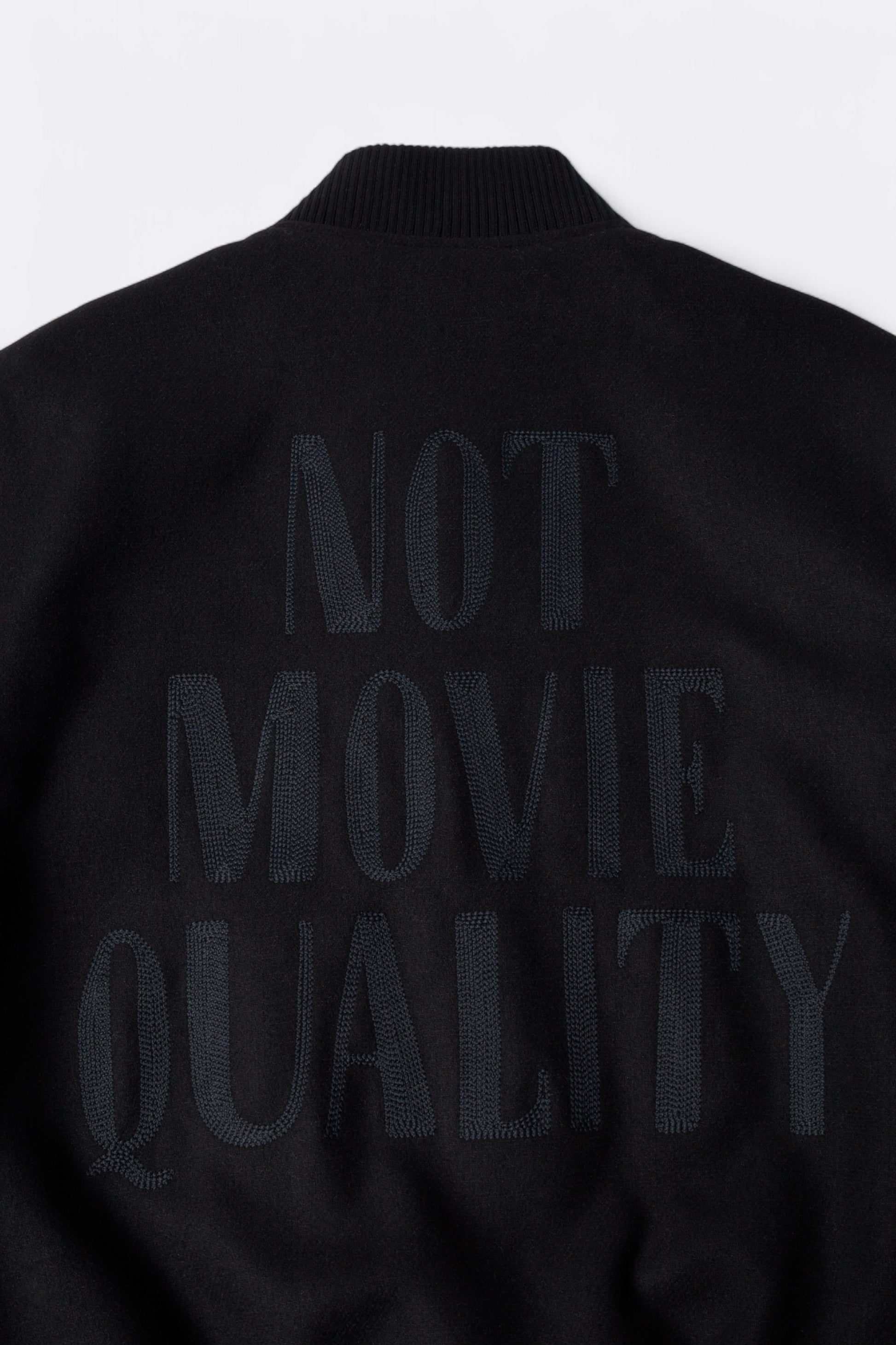 By Parra - Not Movie Quality Varsity Jacket (Black)