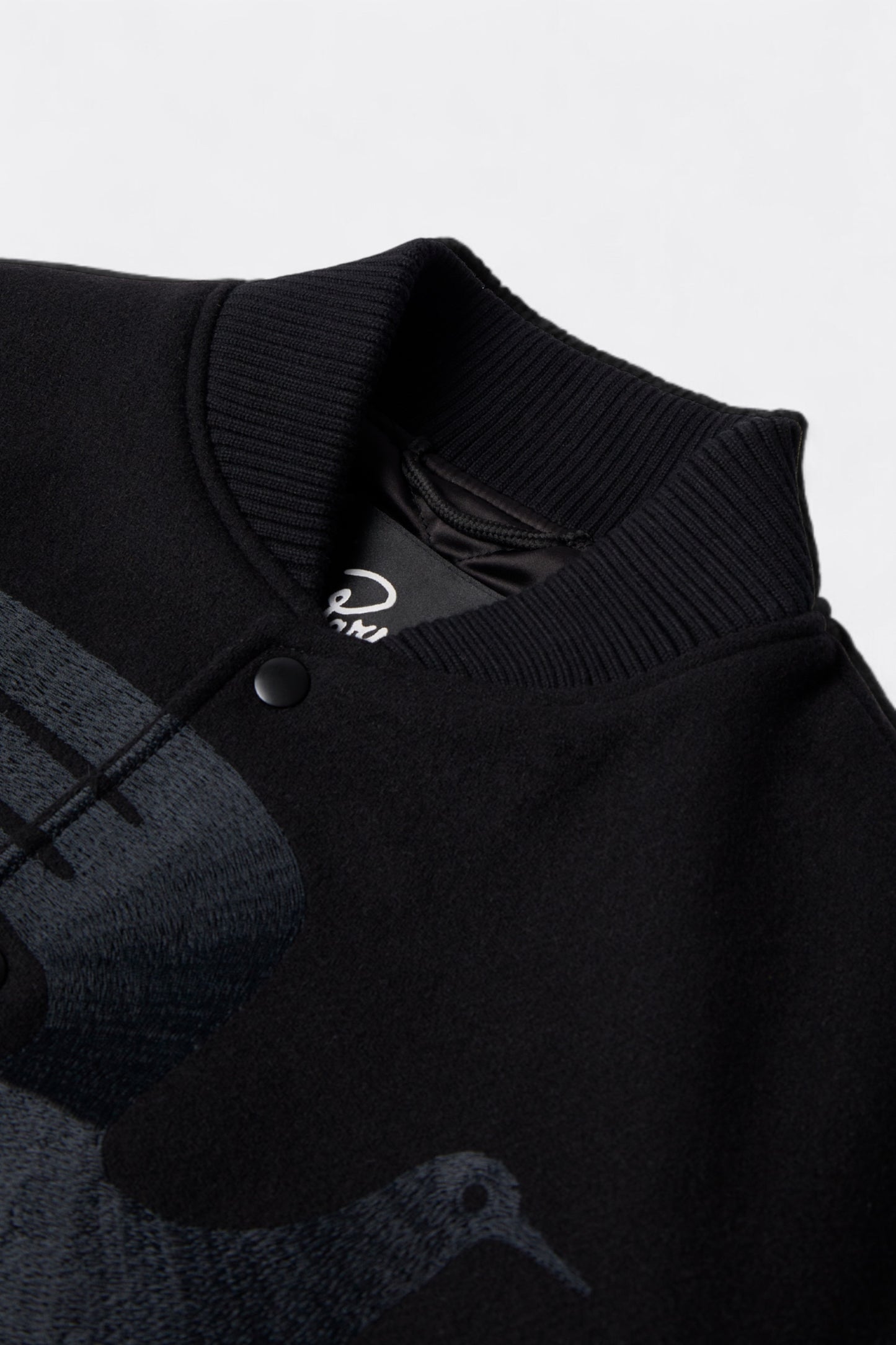 By Parra - Not Movie Quality Varsity Jacket (Black)