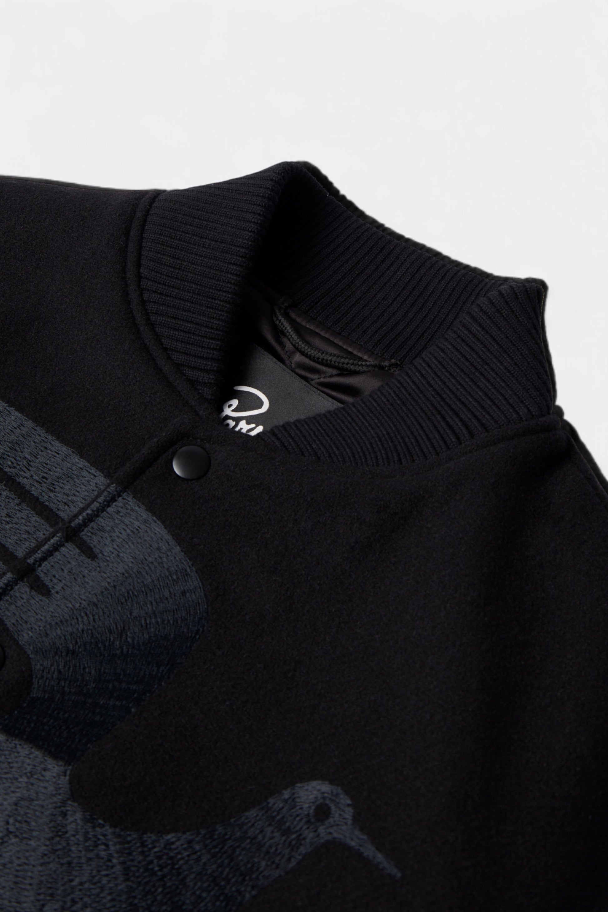 By Parra - Not Movie Quality Varsity Jacket (Black)