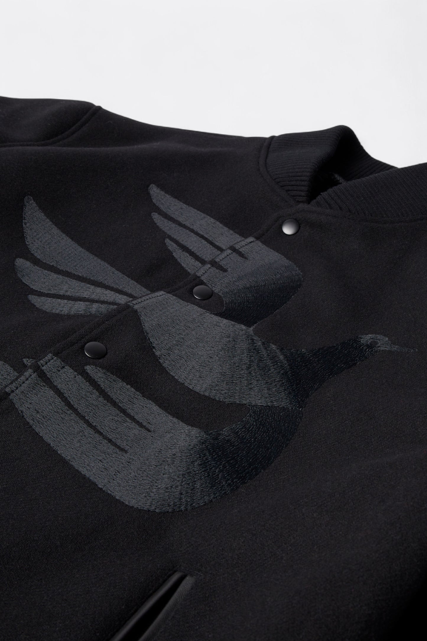 By Parra - Not Movie Quality Varsity Jacket (Black)