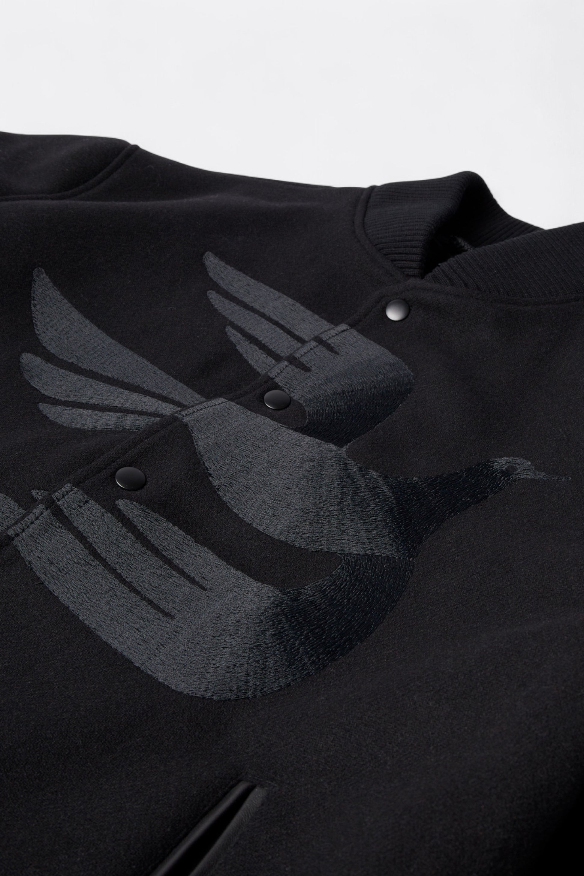 By Parra - Not Movie Quality Varsity Jacket (Black)