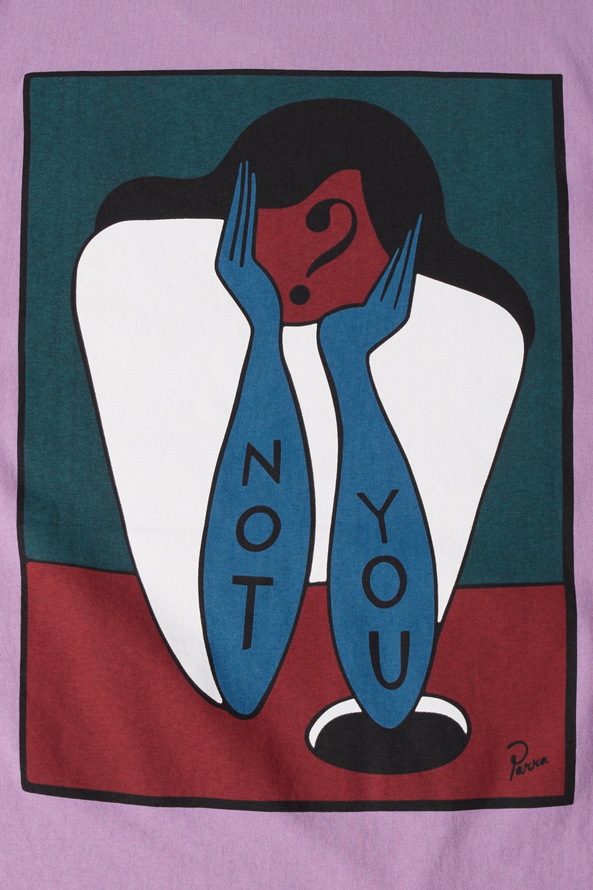 By Parra Not You T-Shirt Purple | T-Shirt Sérigraphie Premium | Edgar Bdx