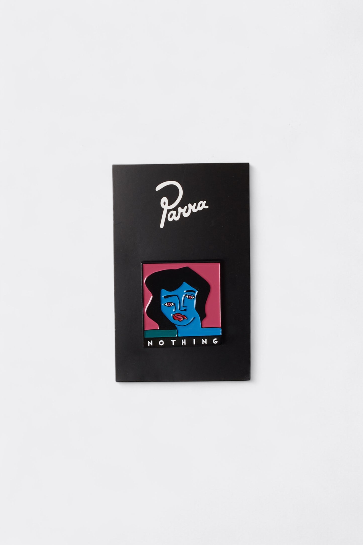 By Parra - Nothing Face Enamel Pin (Pink)