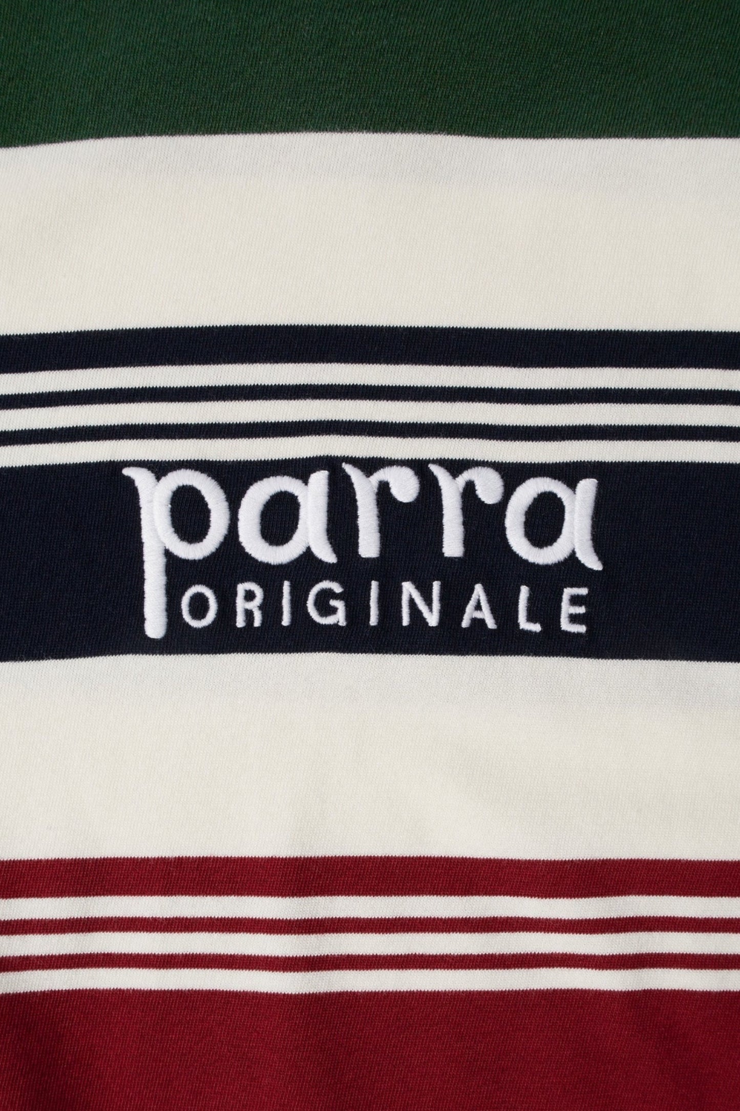 BY PARRA Original Stripe Long Sleeve T-Shirt Pine Green | T-Shirt Coton Rayé | Edgar Bdx