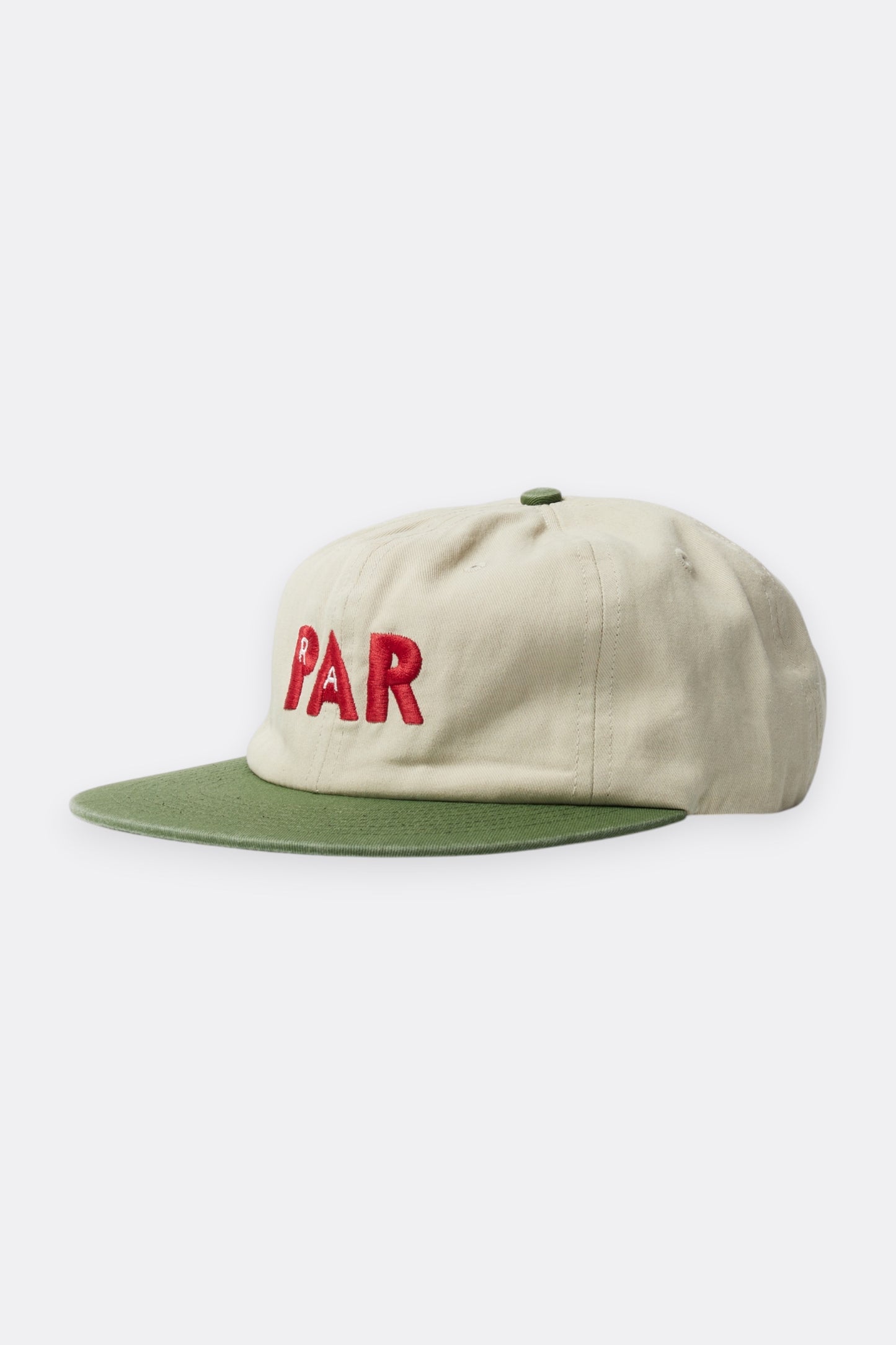By Parra Paper PAR 6 Panel Hat Green | Casquette Sergé Coton Californie | Edgar Bdx