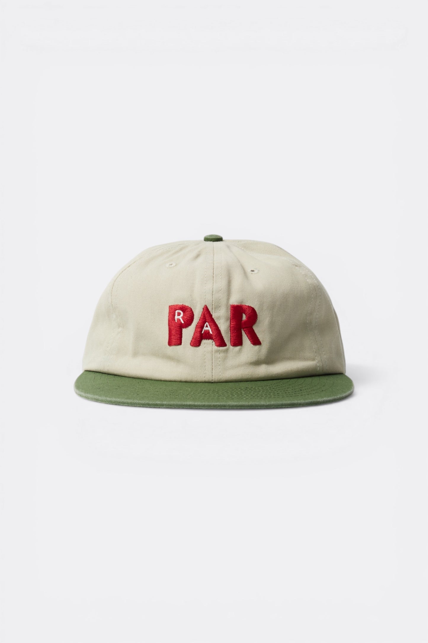 By Parra Paper PAR 6 Panel Hat Green | Casquette Sergé Coton Californie | Edgar Bdx