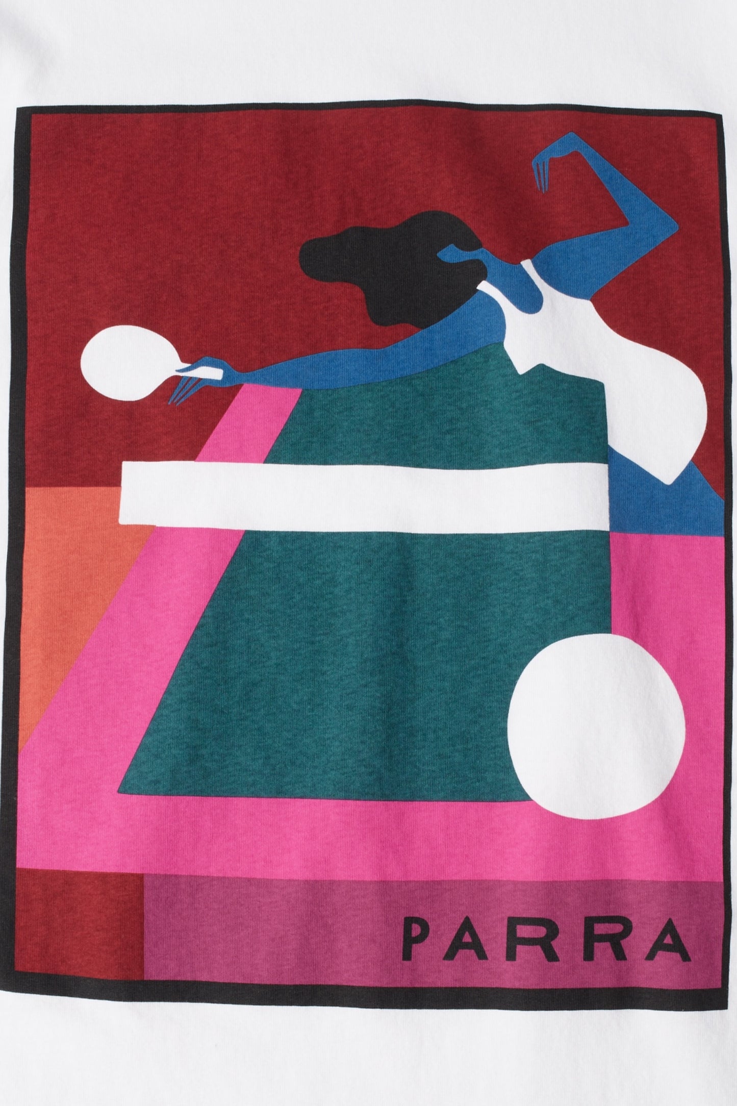 By Parra Ping Ponged T-Shirt White | T-Shirt Sérigraphie Premium | Edgar Bdx
