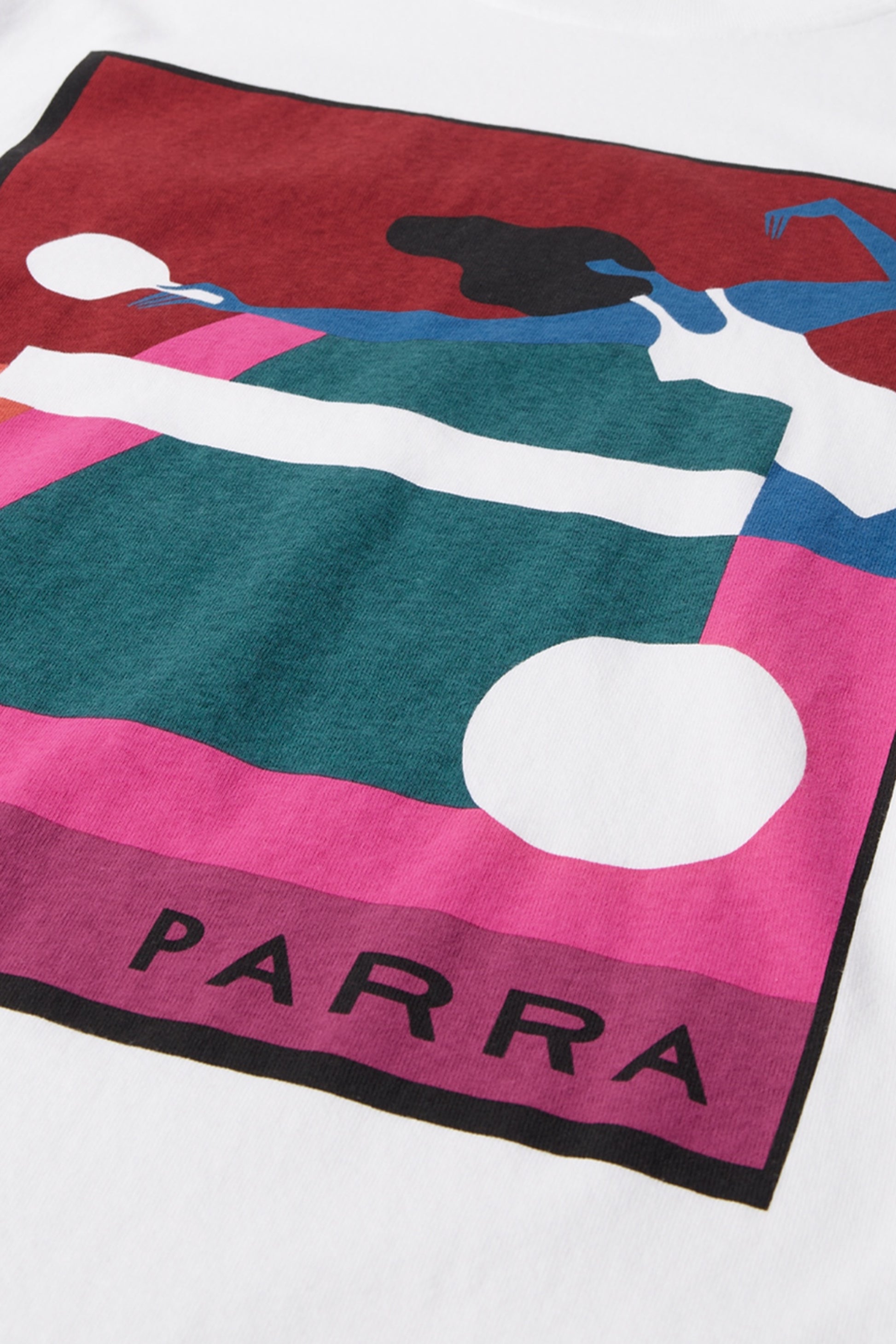 By Parra Ping Ponged T-Shirt White | T-Shirt Sérigraphie Premium | Edgar Bdx