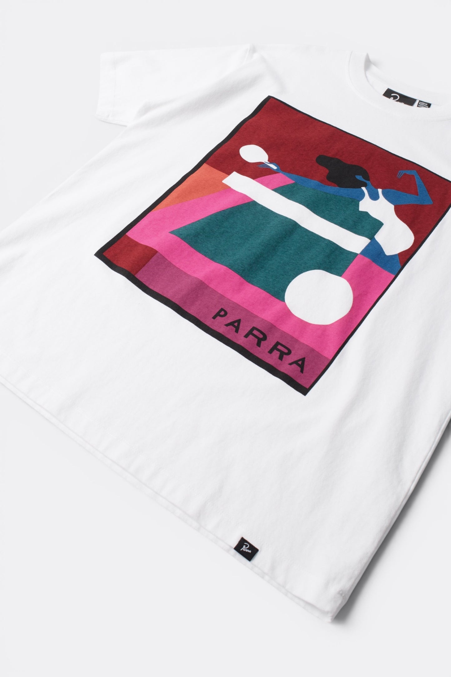 By Parra Ping Ponged T-Shirt White | T-Shirt Sérigraphie Premium | Edgar Bdx