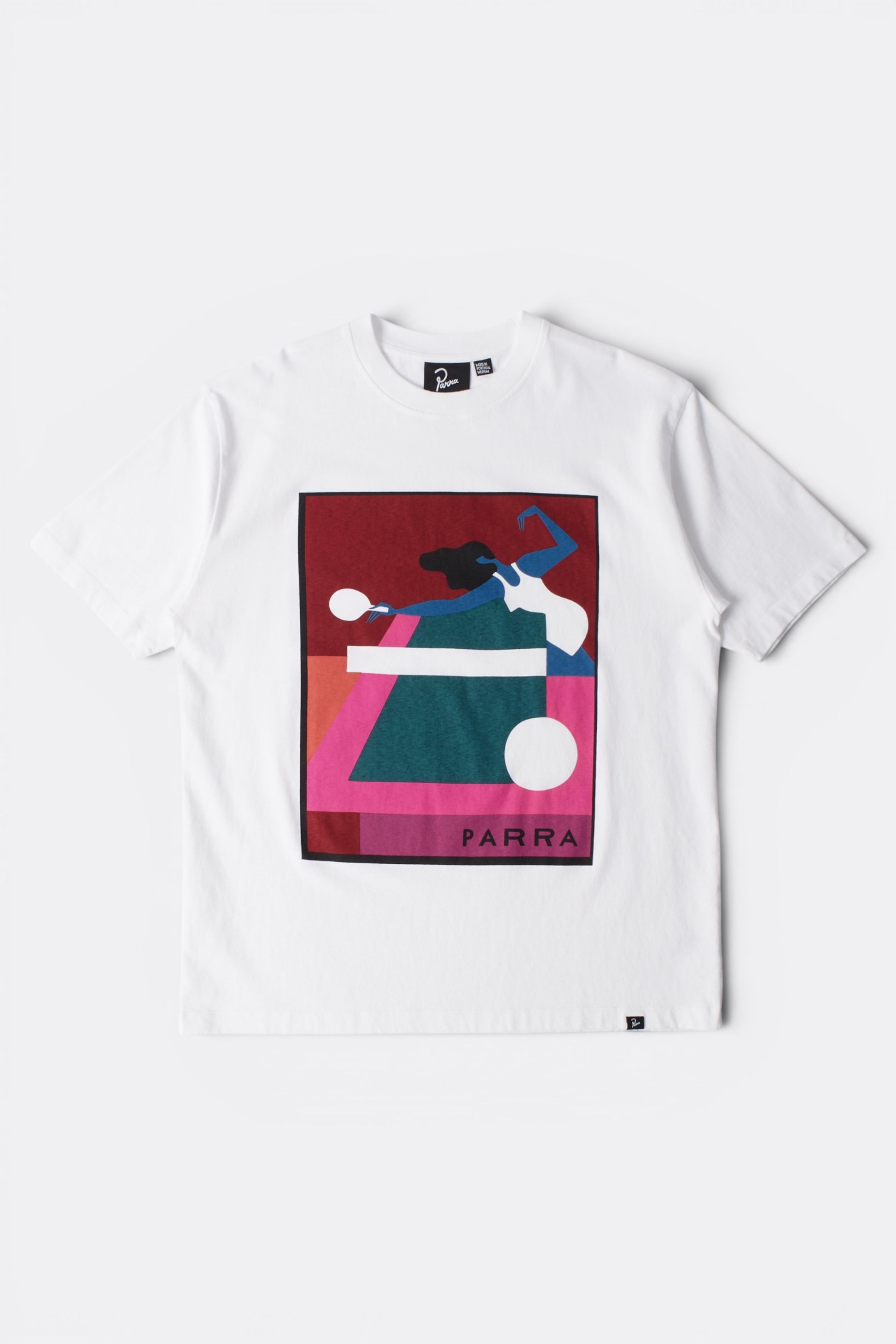 By Parra Ping Ponged T-Shirt White | T-Shirt Sérigraphie Premium | Edgar Bdx