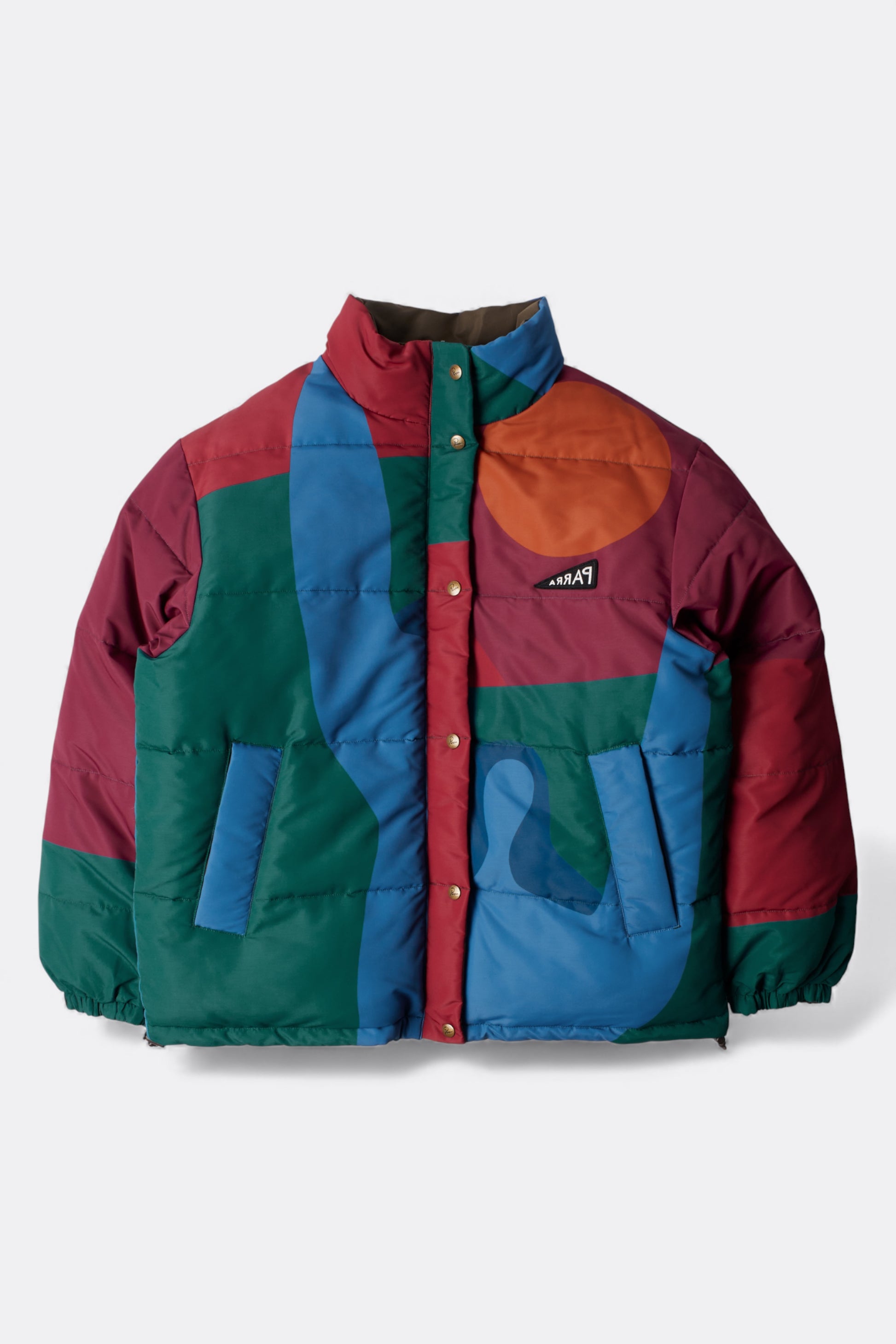 By Parra - Protect The Sun Reversible Puffer Jacket (Brown)