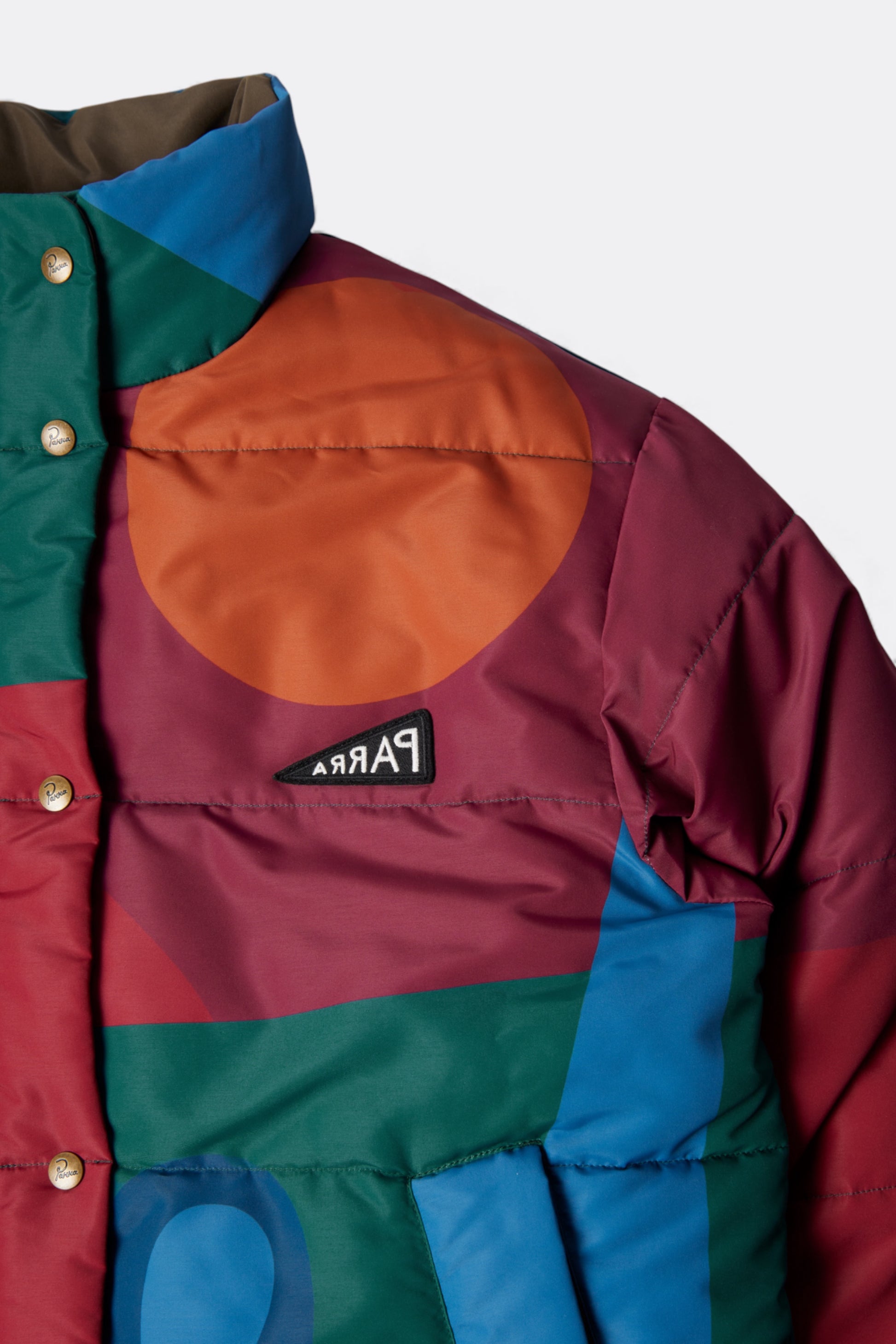 By Parra - Protect The Sun Reversible Puffer Jacket (Brown)