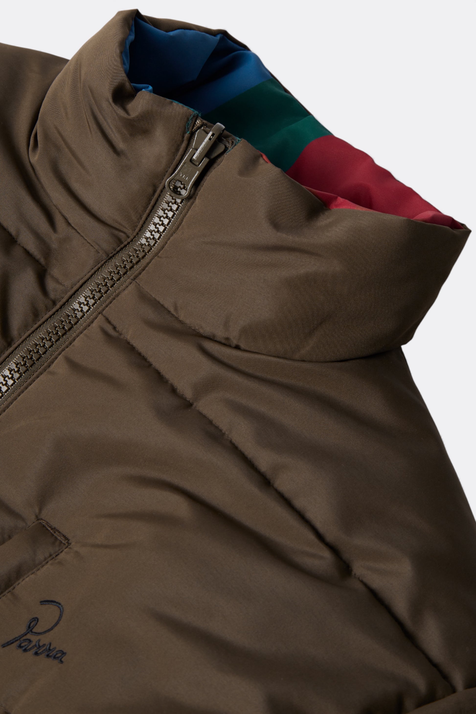 By Parra - Protect The Sun Reversible Puffer Jacket (Brown)