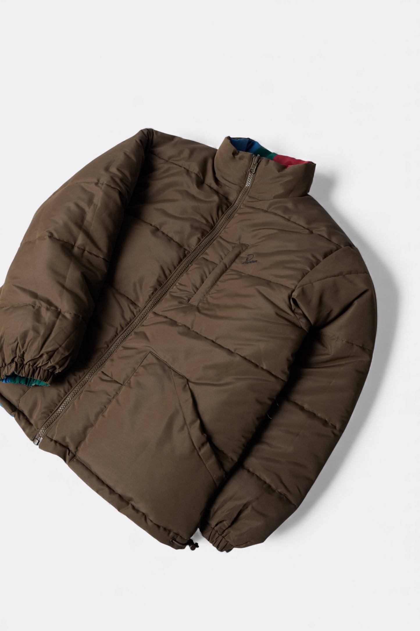 By Parra - Protect The Sun Reversible Puffer Jacket (Brown)