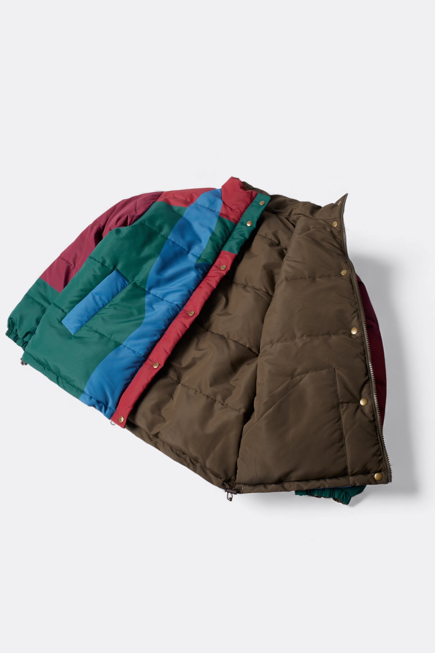 By Parra - Protect The Sun Reversible Puffer Jacket (Brown)