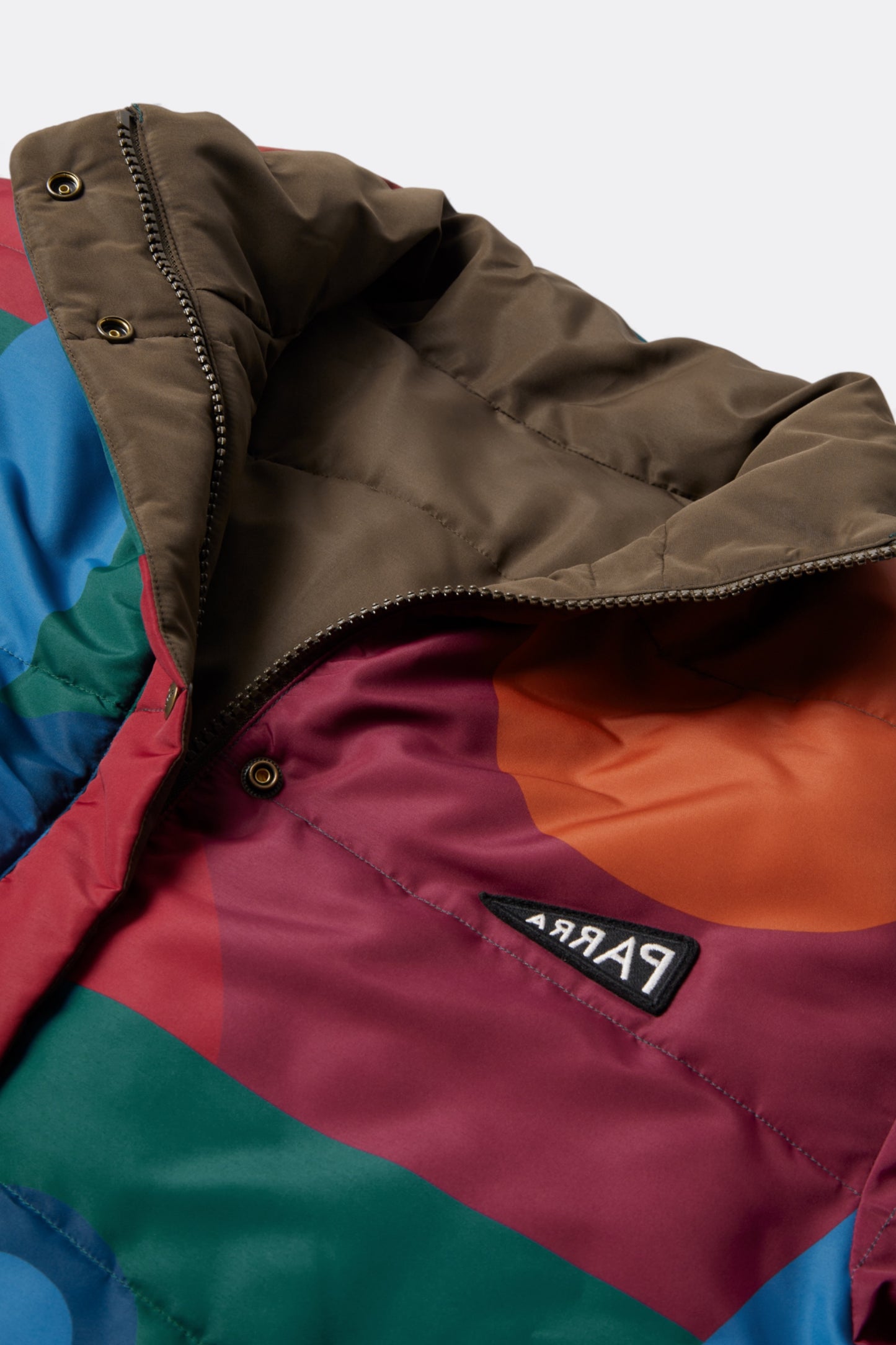 By Parra - Protect The Sun Reversible Puffer Jacket (Brown)