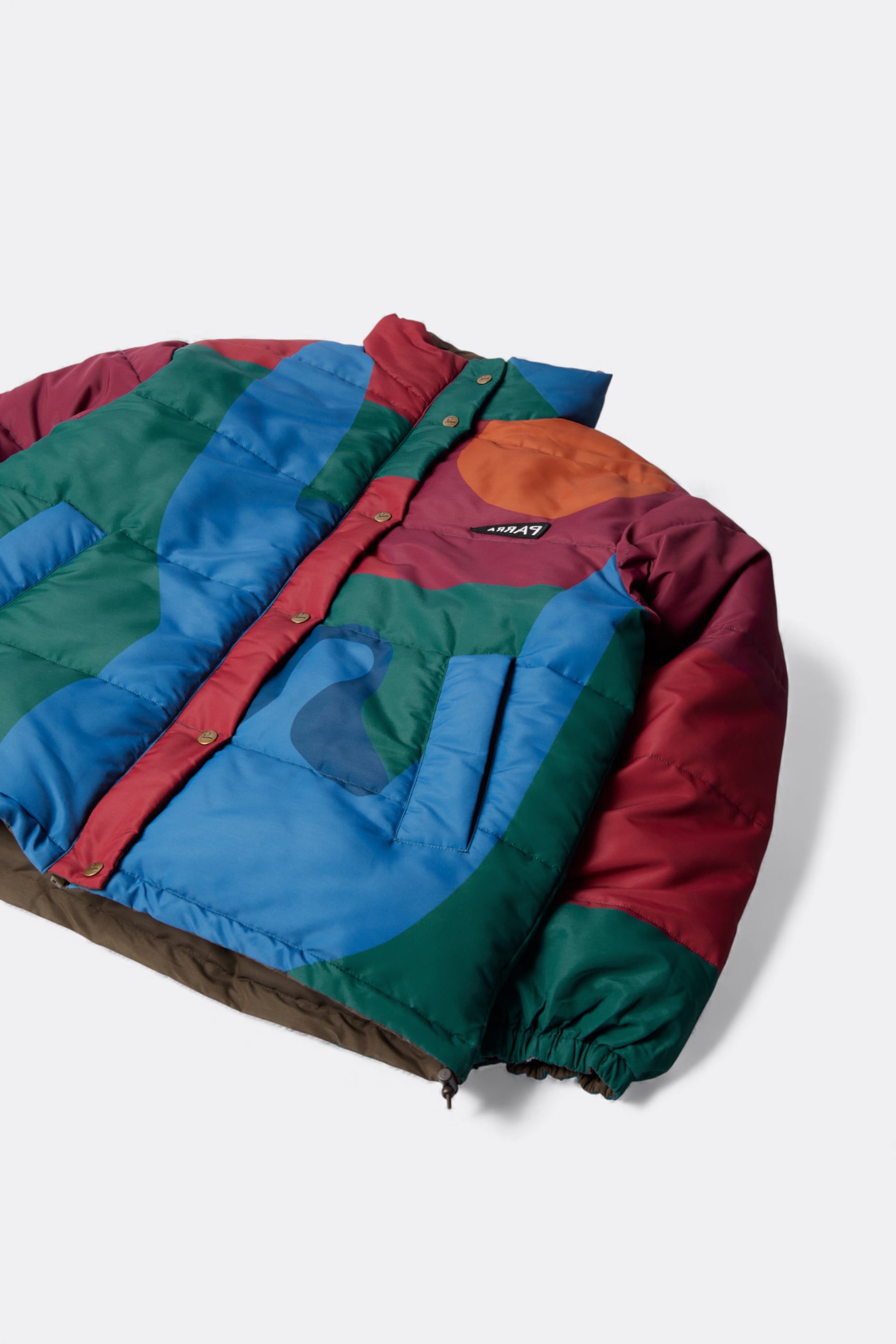 By Parra - Protect The Sun Reversible Puffer Jacket (Brown)