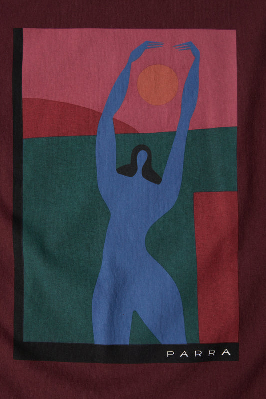 By Parra - Protect The Sun T-Shirt (Dark Burgundy)