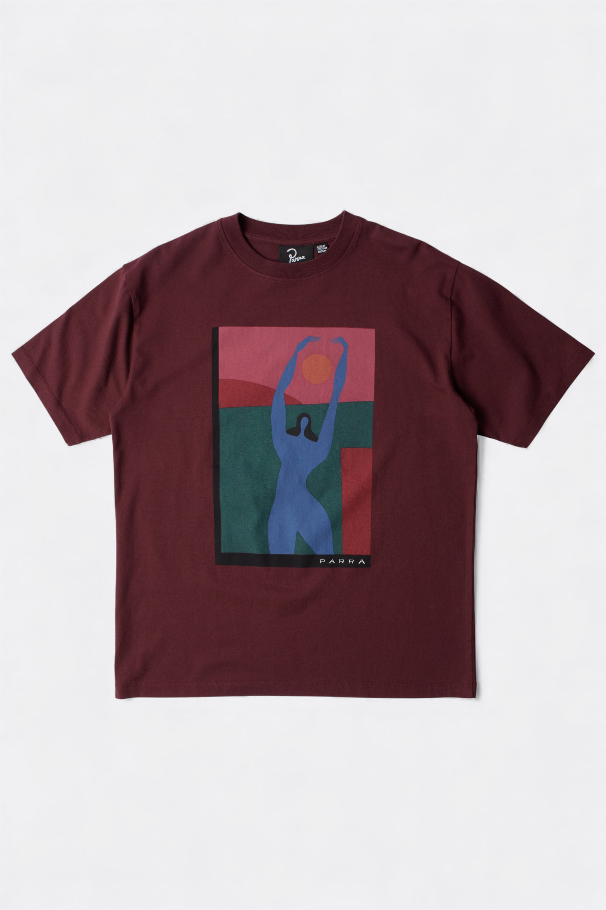 By Parra - Protect The Sun T-Shirt (Dark Burgundy)