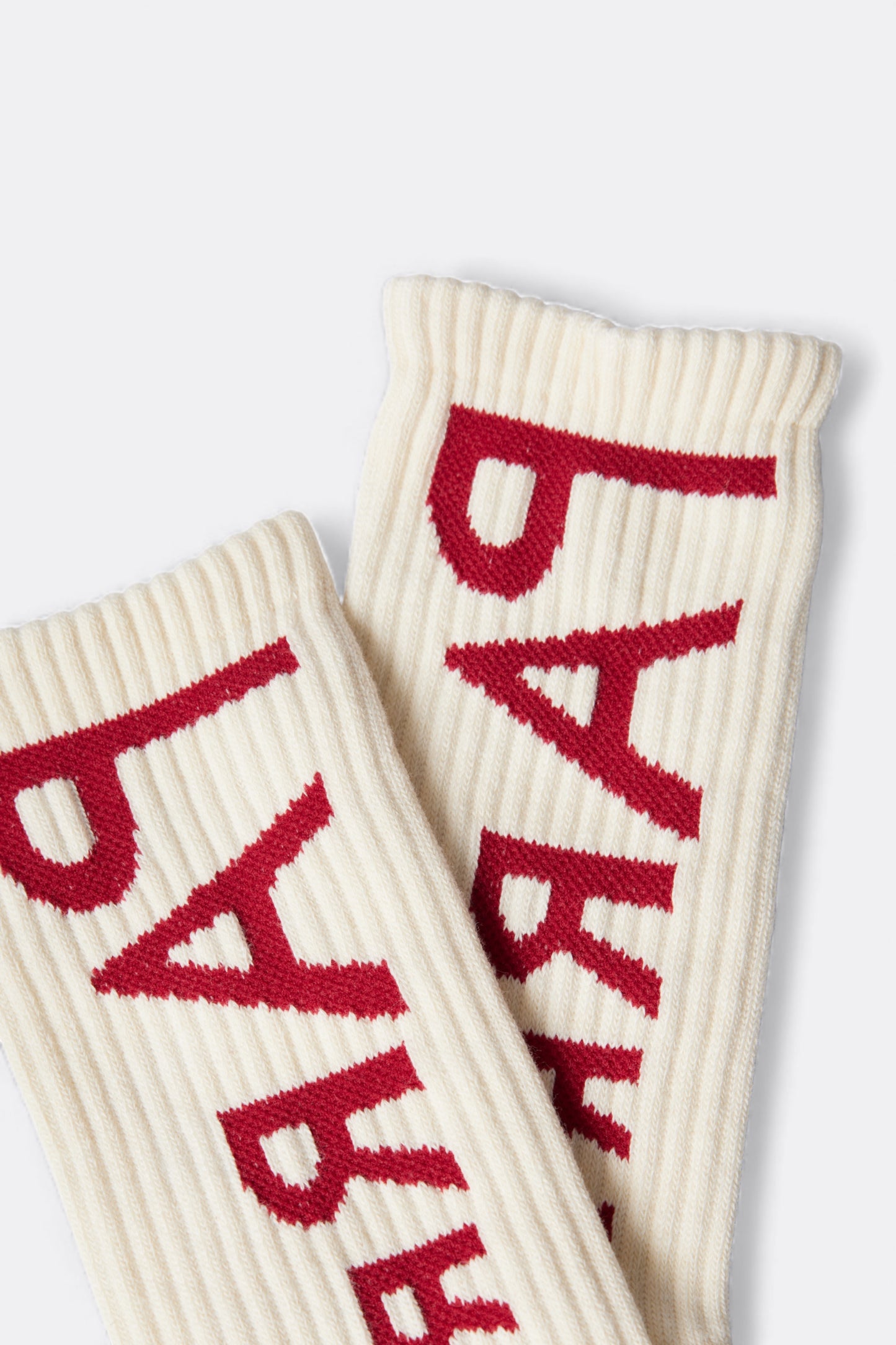 By Parra - Reversed Flag Logo Crew Socks (Off White)