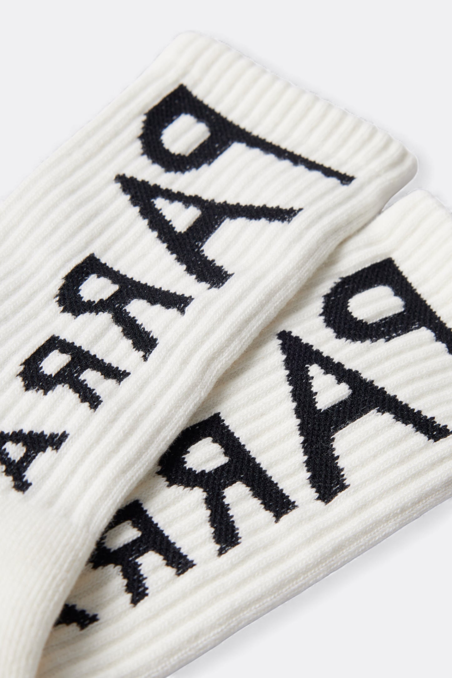 Reversed Flag Logo Crew Socks (White) 