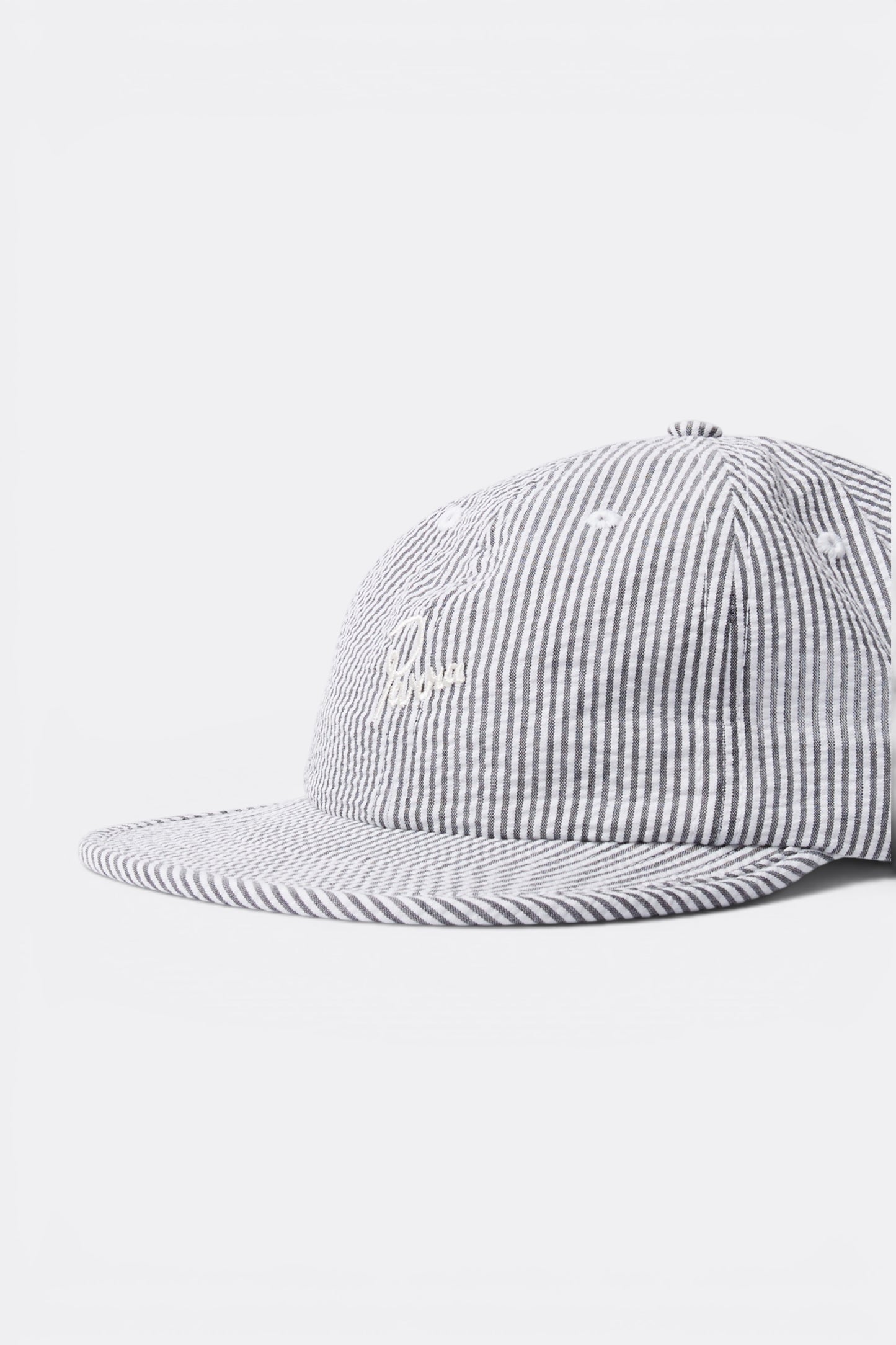 By Parra Signature 6 Panels Hat Black | Casquette seersucker Coton Californie | Edgar Bdx