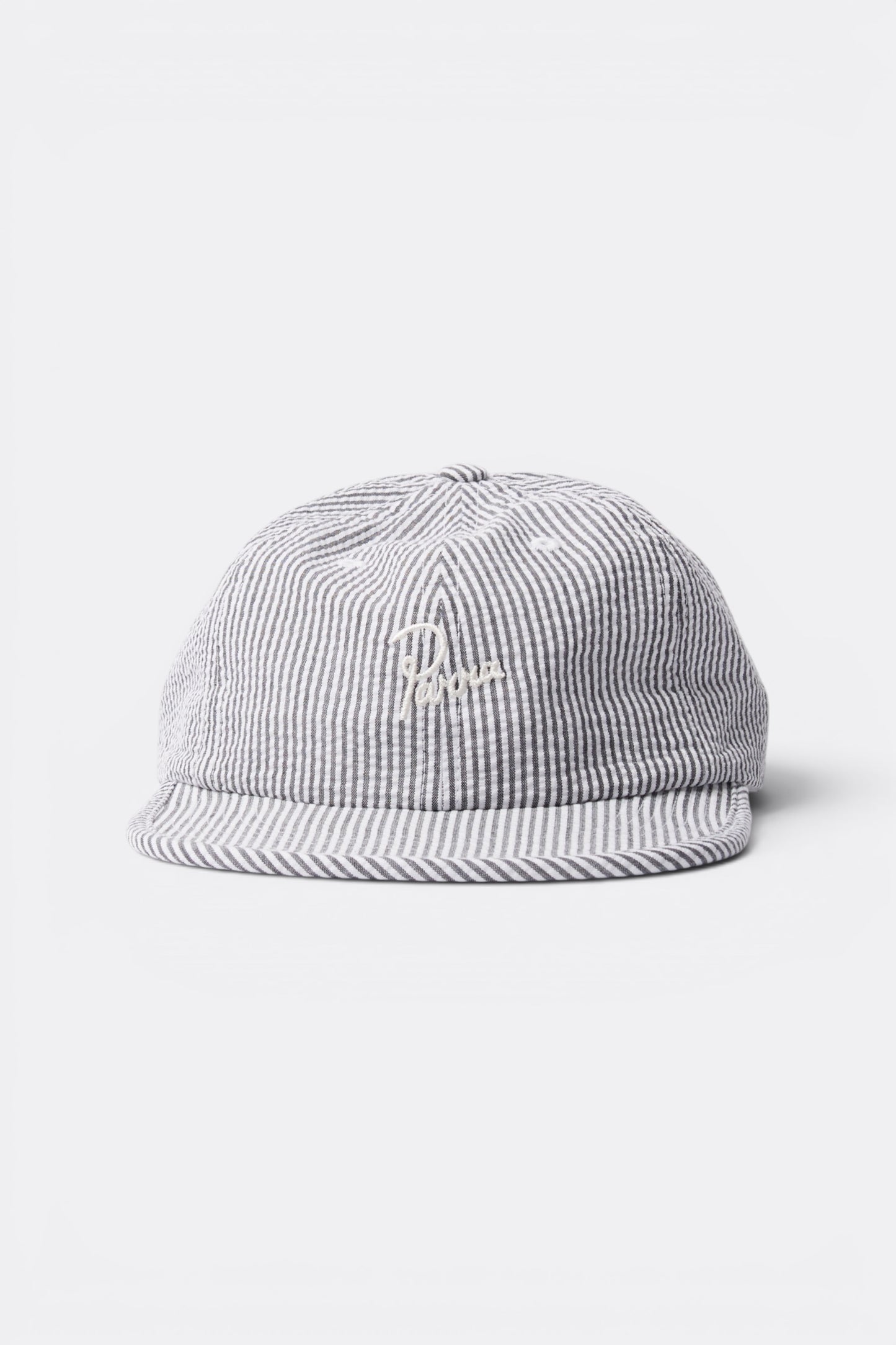 By Parra Signature 6 Panels Hat Black | Casquette seersucker Coton Californie | Edgar Bdx