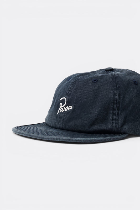 By Parra Signature 6 Panels Hat Blue | Casquette Sergé Coton Californie | Edgar Bdx