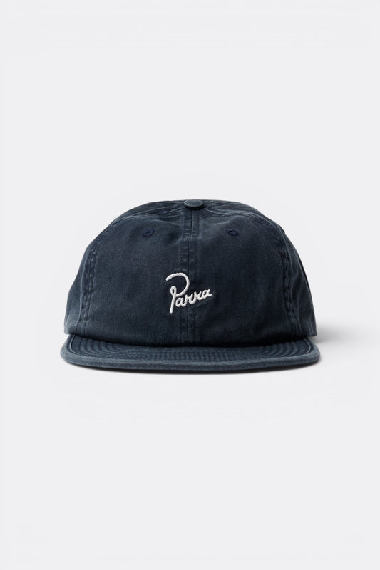 By Parra Signature 6 Panels Hat Blue | Casquette Sergé Coton Californie | Edgar Bdx