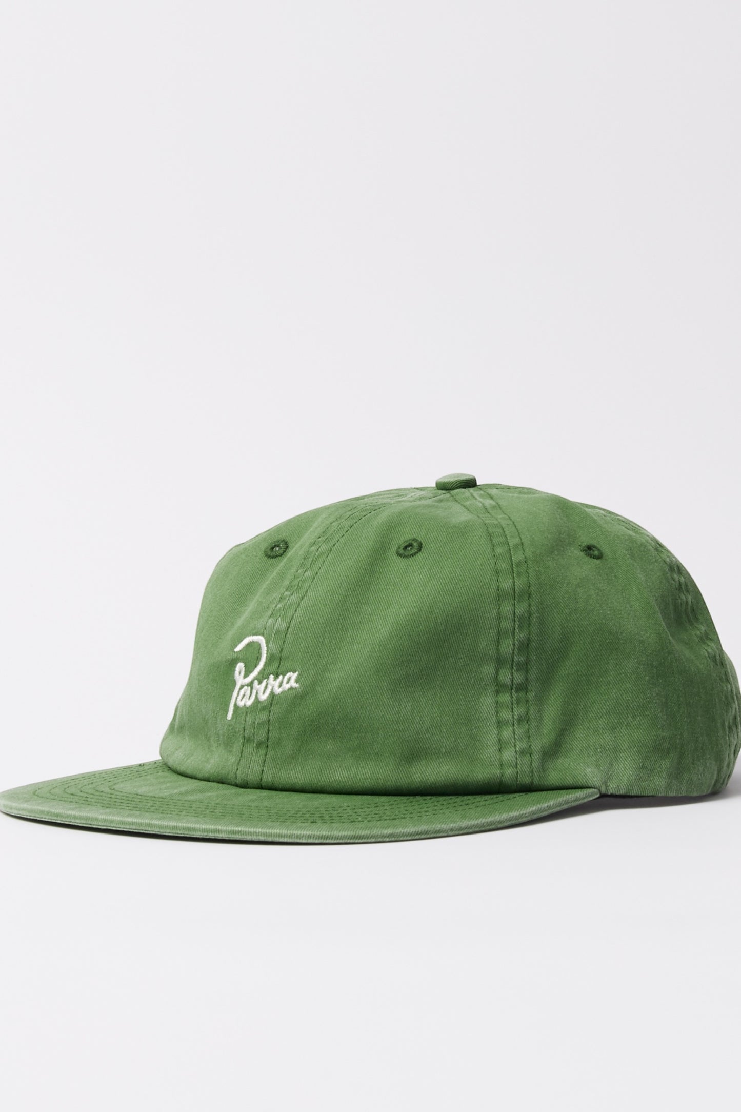 BY PARRA Signature 6 Panels Hat Green | Casquette Twill Coton Californie | Edgar Bdx