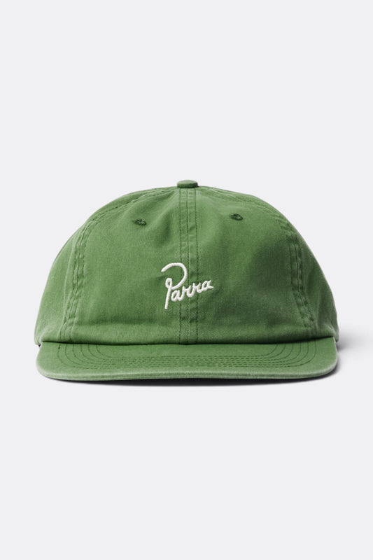 BY PARRA Signature 6 Panels Hat Green | Casquette Twill Coton Californie | Edgar Bdx