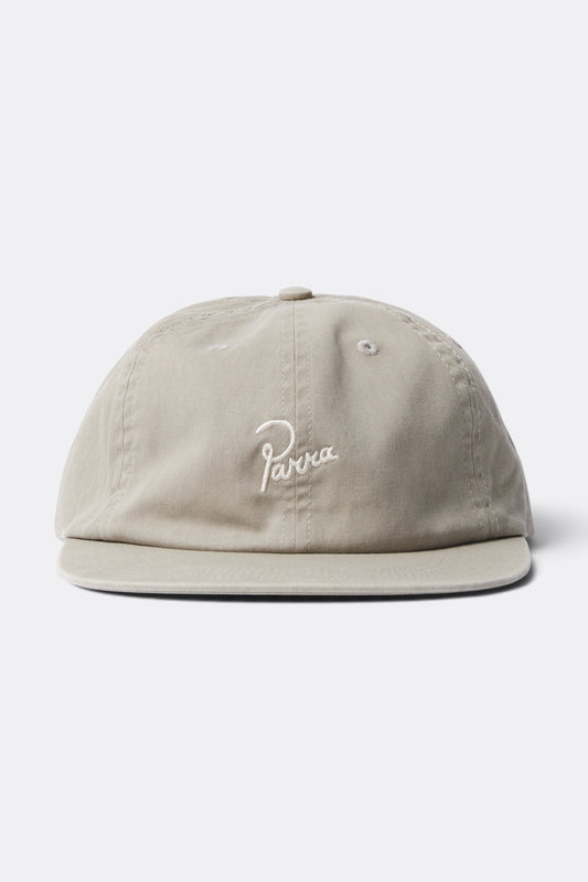 BY PARRA Signature 6 Panels Hat Grey | Casquette Twill Coton Californie | Edgar Bdx