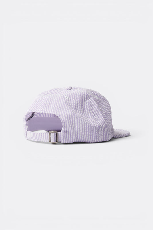 By Parra Signature 6 Panels Hat Purple | Casquette seersucker Coton Californie | Edgar Bdx