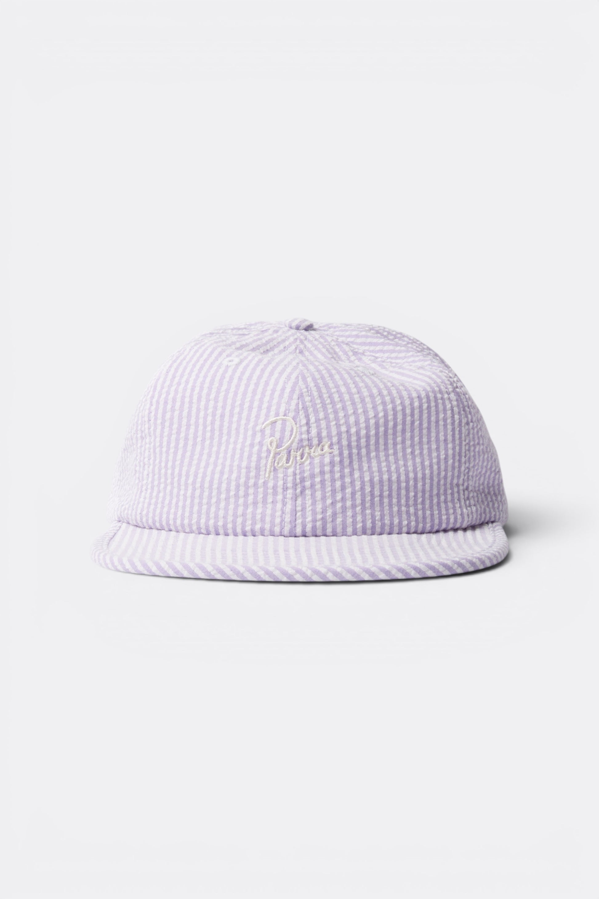 By Parra Signature 6 Panels Hat Purple | Casquette seersucker Coton Californie | Edgar Bdx