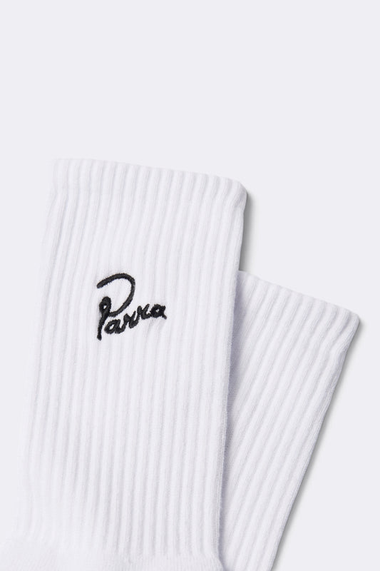 BY PARRA Signature Crew Socks White | Edgar Bdx
