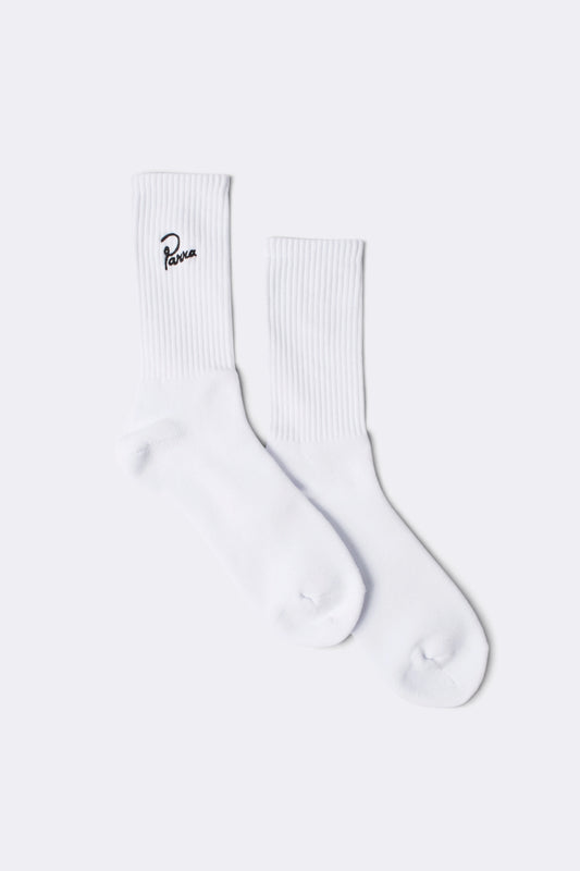 BY PARRA Signature Crew Socks White | Edgar Bdx