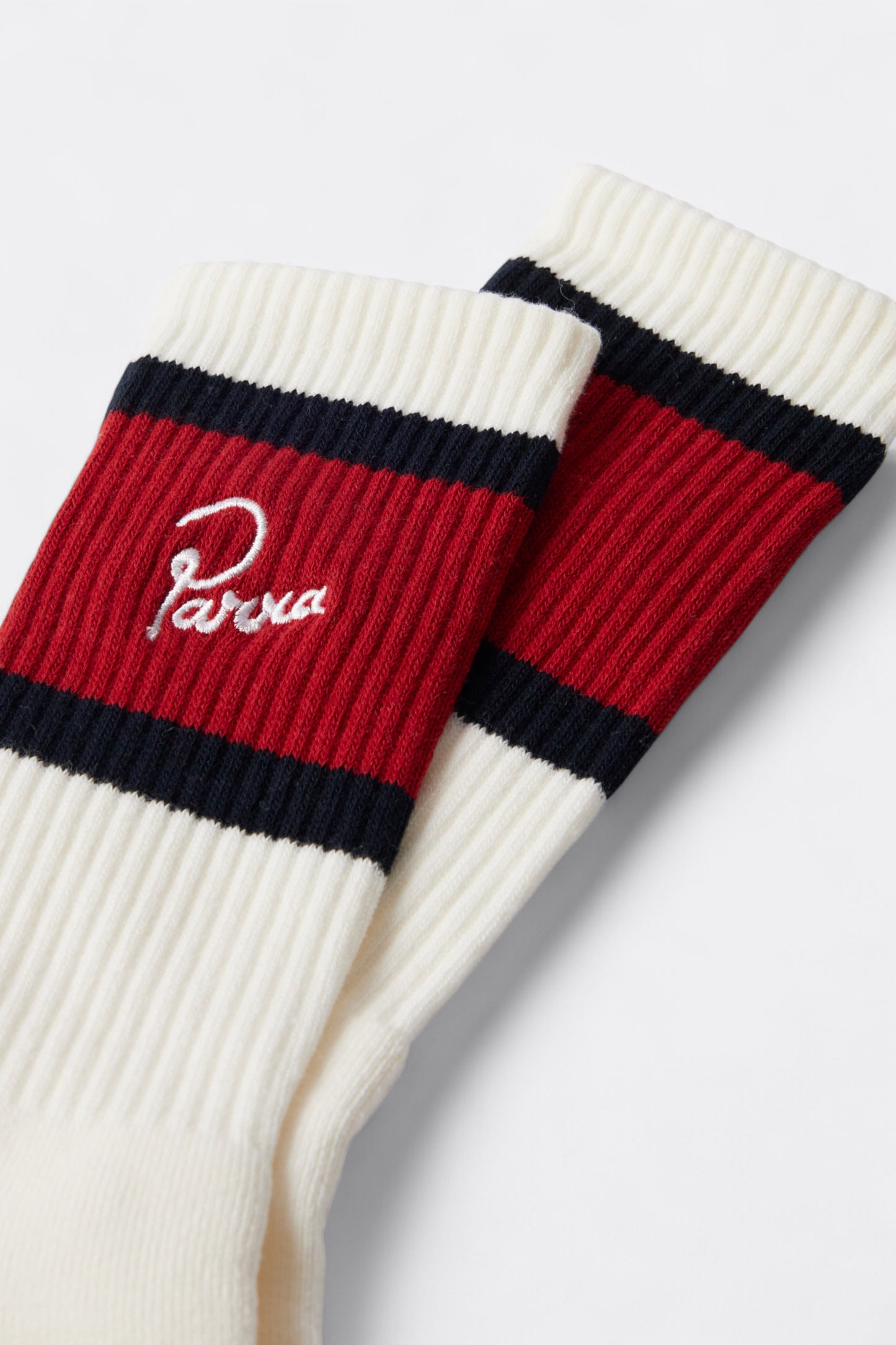 By Parra - Signature Striped Crew Socks (Red)