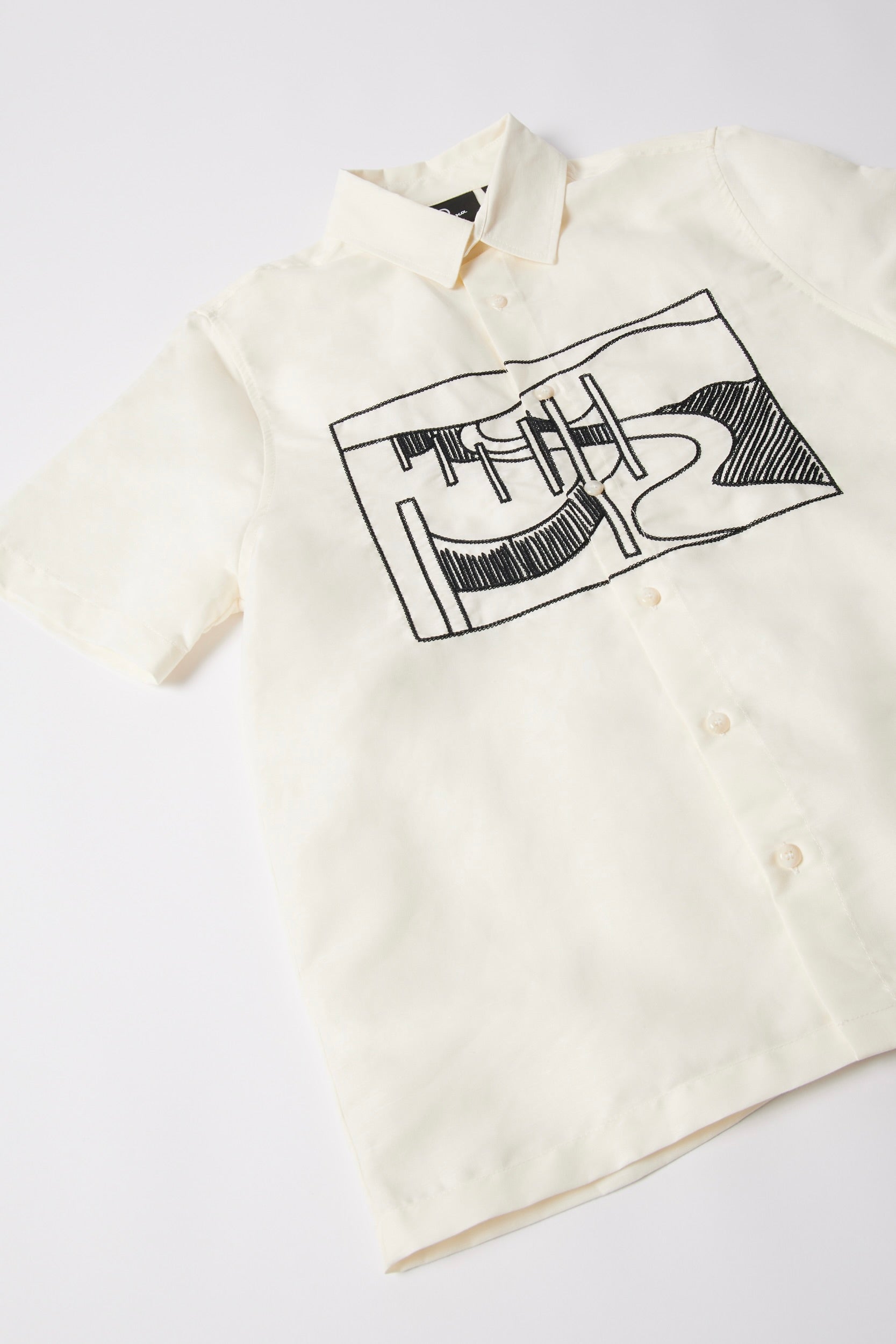 By Parra - The Dune Short Sleeve Shirt (Off White)