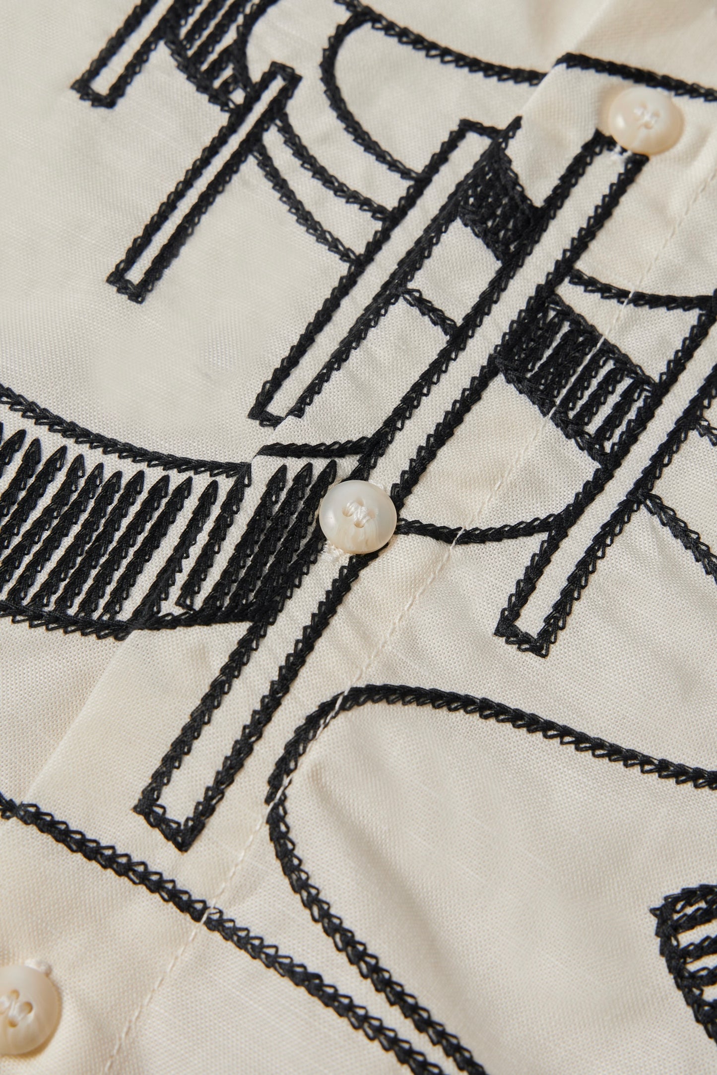 By Parra - The Dune Short Sleeve Shirt (Off White)