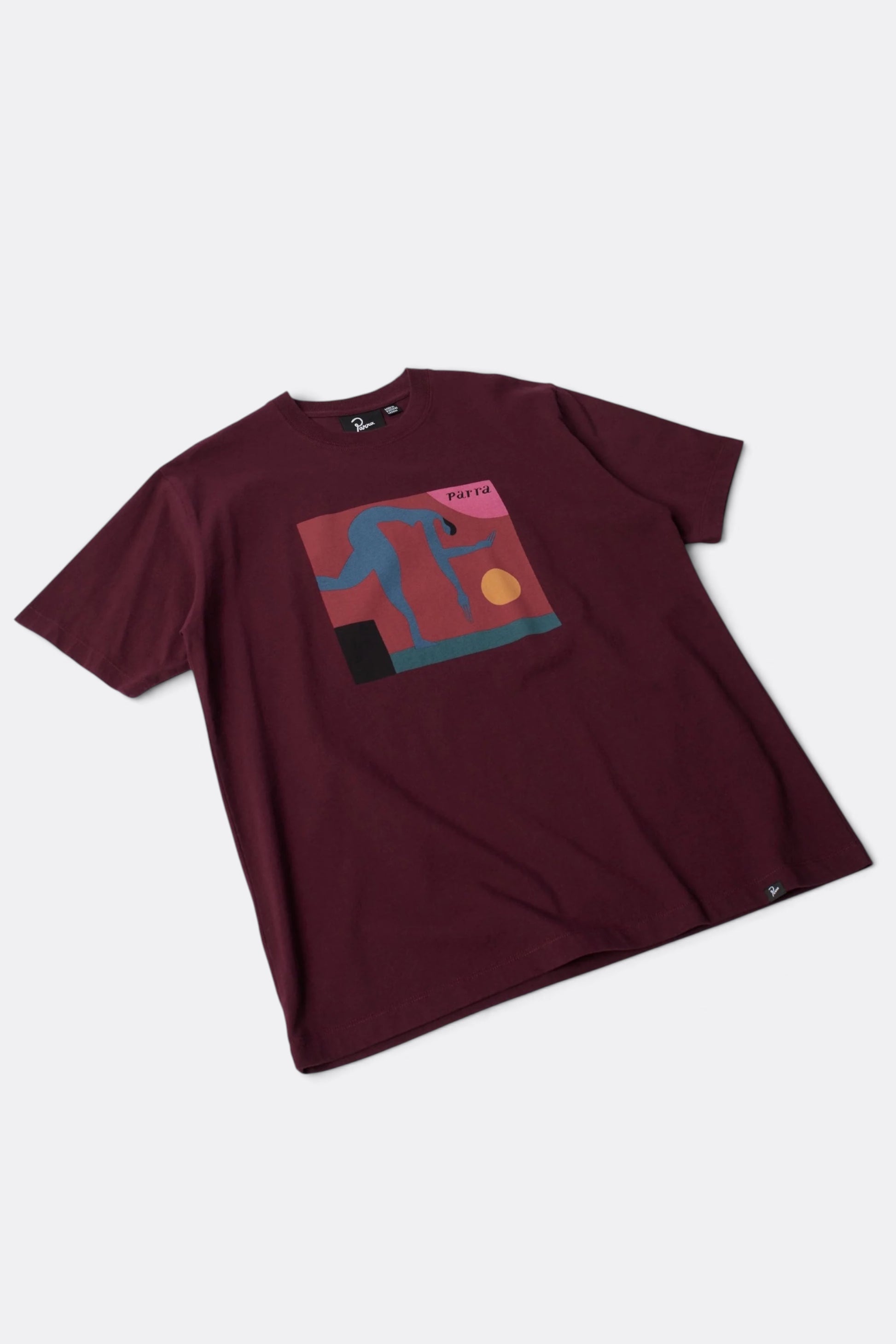 BY PARRA Tripped Up T-Shirt Dark Red | T-Shirt Sérigraphie Premium | Edgar Bdx