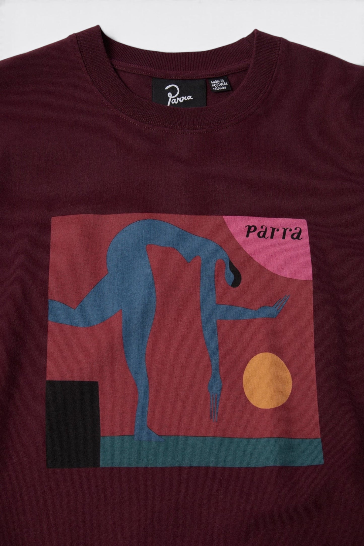 BY PARRA Tripped Up T-Shirt Dark Red | T-Shirt Sérigraphie Premium | Edgar Bdx