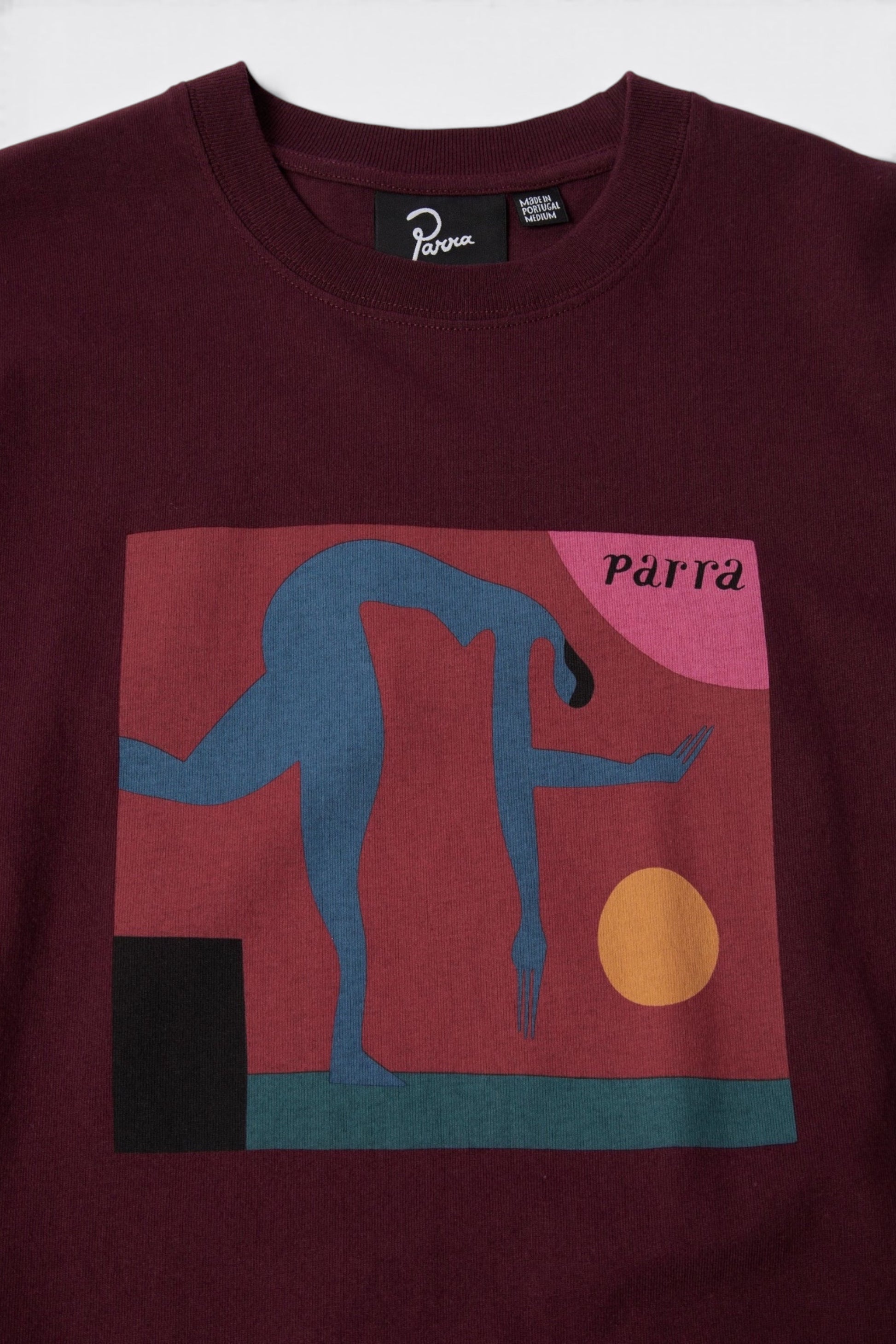 BY PARRA Tripped Up T-Shirt Dark Red | T-Shirt Sérigraphie Premium | Edgar Bdx