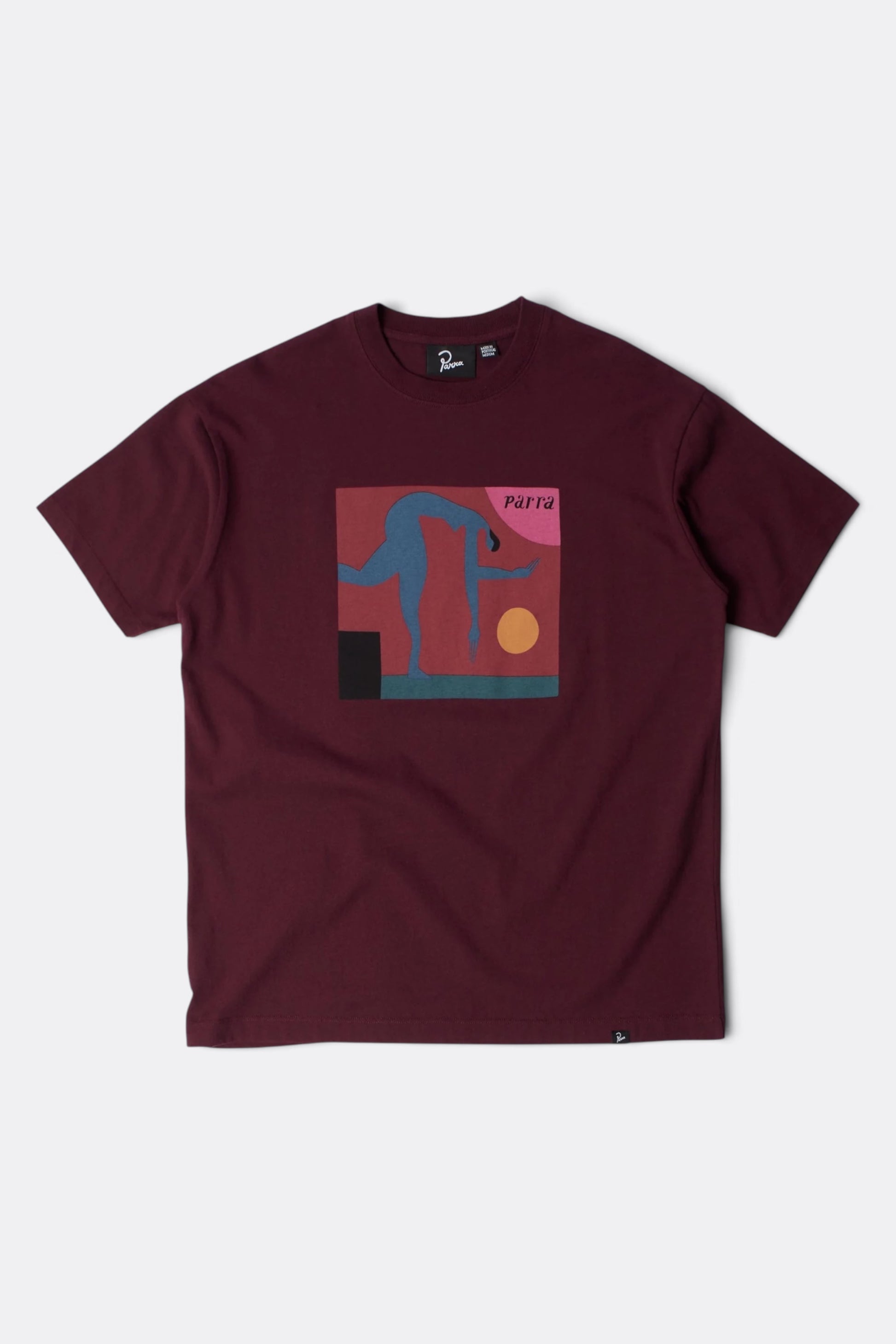 BY PARRA Tripped Up T-Shirt Dark Red | T-Shirt Sérigraphie Premium | Edgar Bdx