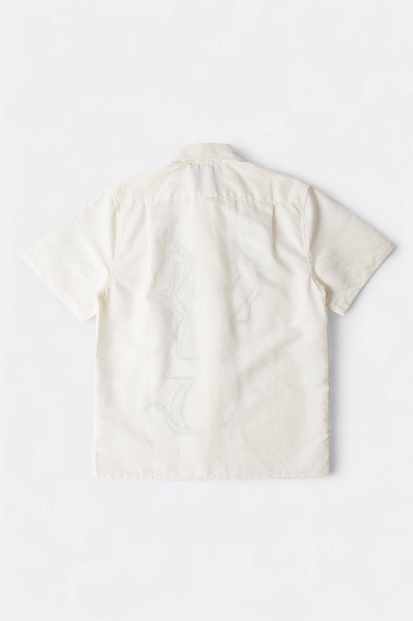 By Parra - Vertical Horse Short Sleeve Shirt (Off White)