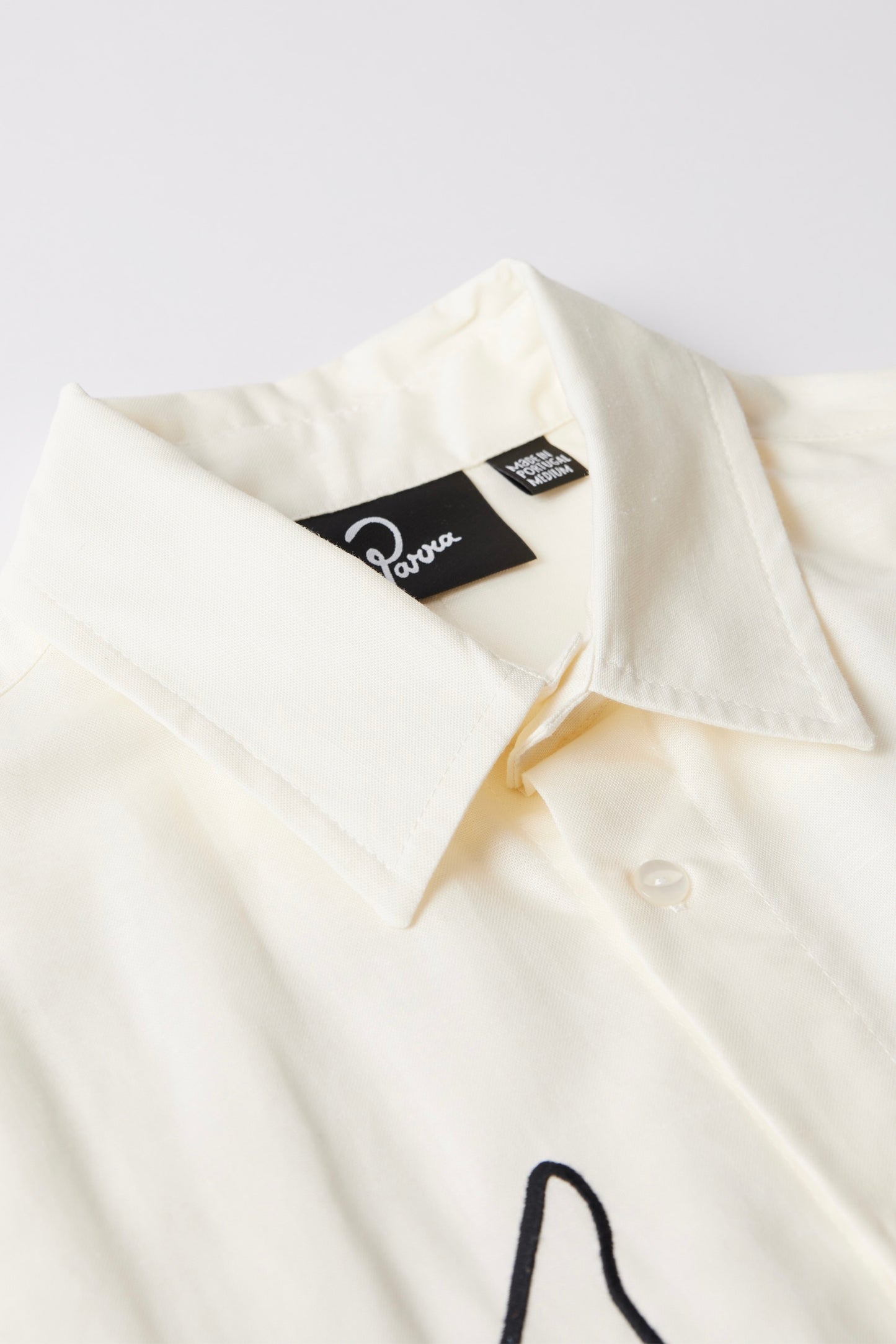 By Parra - Vertical Horse Short Sleeve Shirt (Off White)