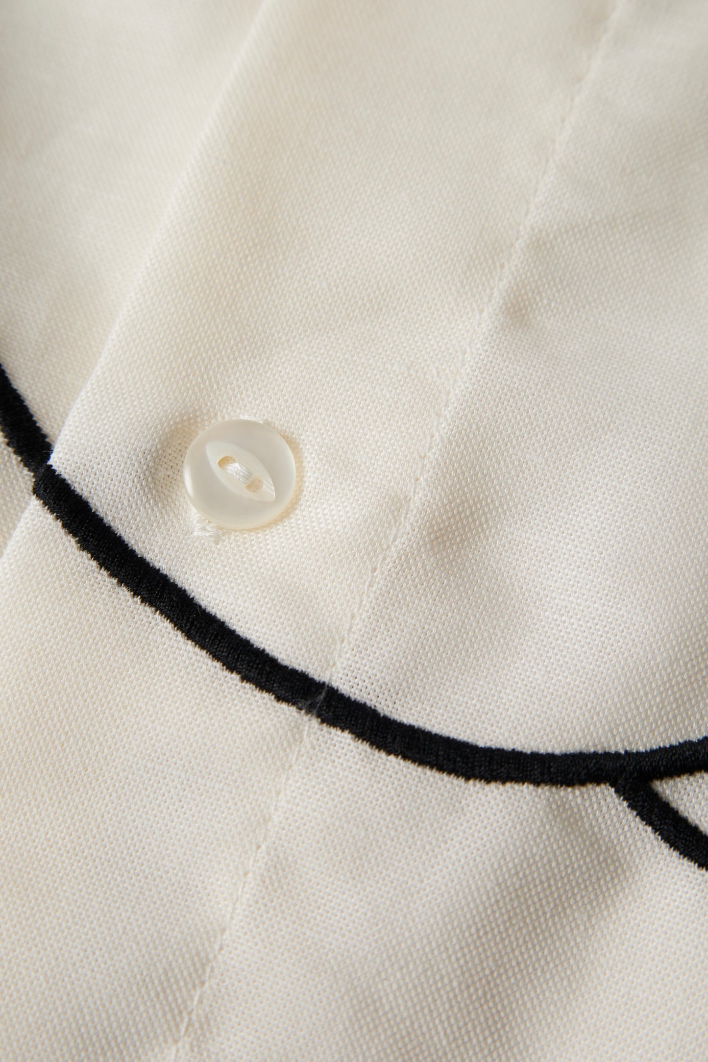 By Parra - Vertical Horse Short Sleeve Shirt (Off White)