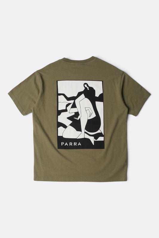 BY PARRA Waiting For You T-Shirt Green | T-Shirt Premium | Edgar Bdx